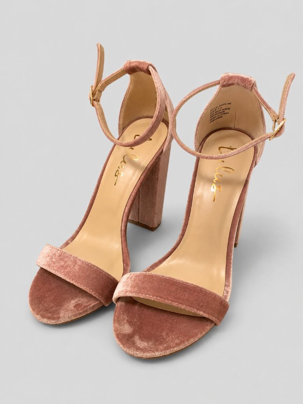 Lulus Taylor Velvet Heels - Picture 3 of 7